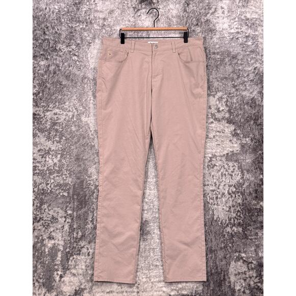Peter Millar Pants 36 x 34 Mens EB66 5 Pocket Slim Straight Performance Golf